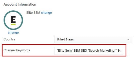 الكلمات المفتاحية لليوتيوب