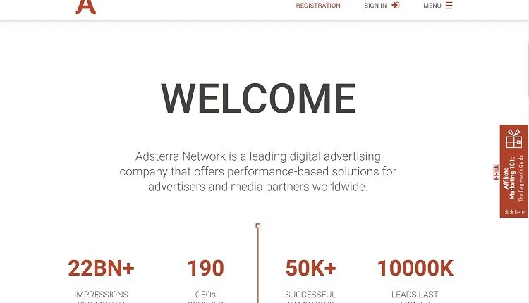 منصة Adsterra الاعلانية