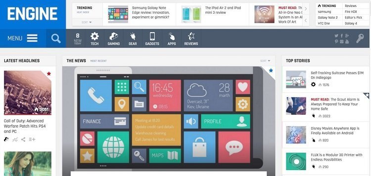 قالب engine المتميز